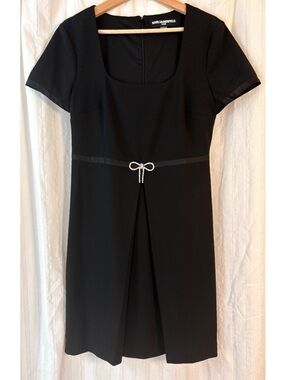 Karl Lagerfeld Black Short Sleeve Dress Size 10 #designer #elegant #LBD #siren